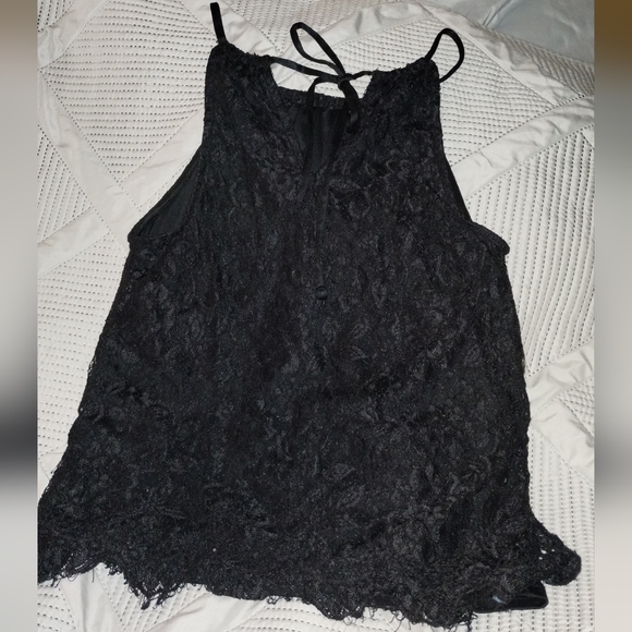 black lace sz small ladies  top 'no boundaries ' - Picture 1 of 3